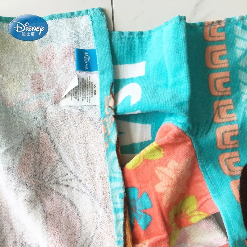 Disney с героями мультфильма Моана С капюшоном Мягкий банный халат Полотенца для