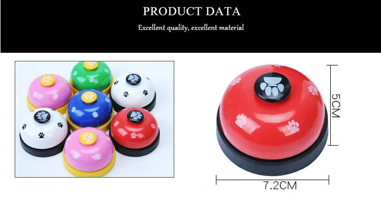 Durable Pet Dog Trainer Sound Bells Squeaky Feeding Food Portable Bell Toys Professional Supplies Дом и сад