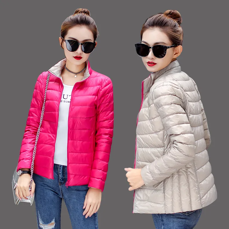 

Winter Women Ultra Light Down Jacket Duck Down Hooded Jackets Long Sleeve Warm Slim Coat Parka Female Solid Portabl Outwear