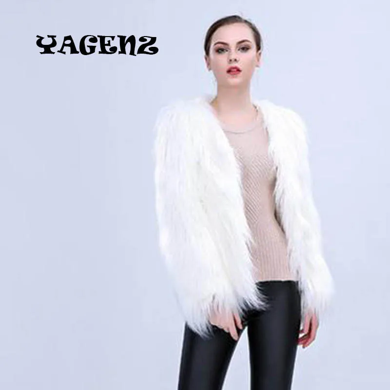 Высокая имитация меха пальто Сценические костюмы женский костюм Рождественская