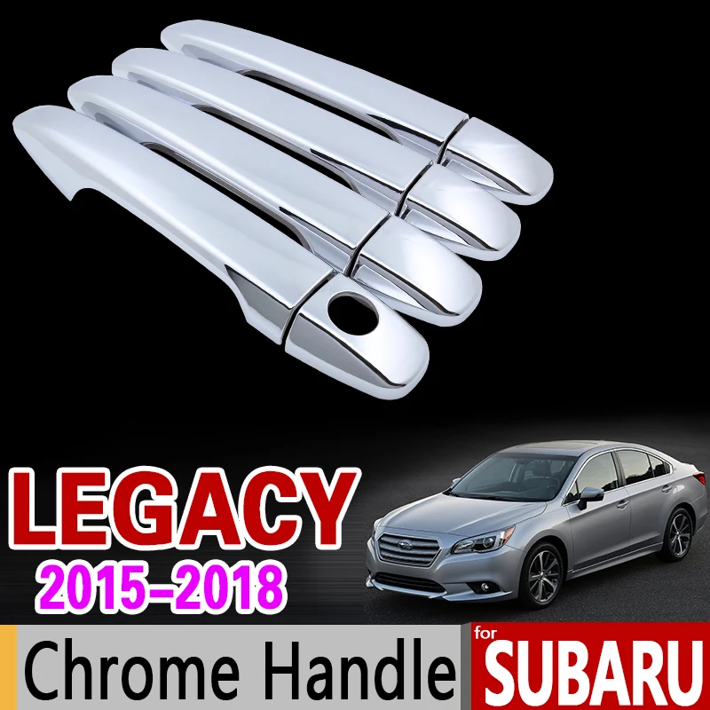

Для Subaru Legacy 2015 2016 2017 2018 Роскошная хромированная крышка для дверных ручек набор для отделки аксессуары никогда не ржавеет наклейки для стайл...