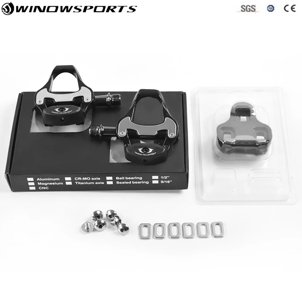 

Road bike pedal alloy Self Locking pedal Cycling MTB/Road bike Pedals Clipless Aluminium Pedals Bicicleta bicycle Parts