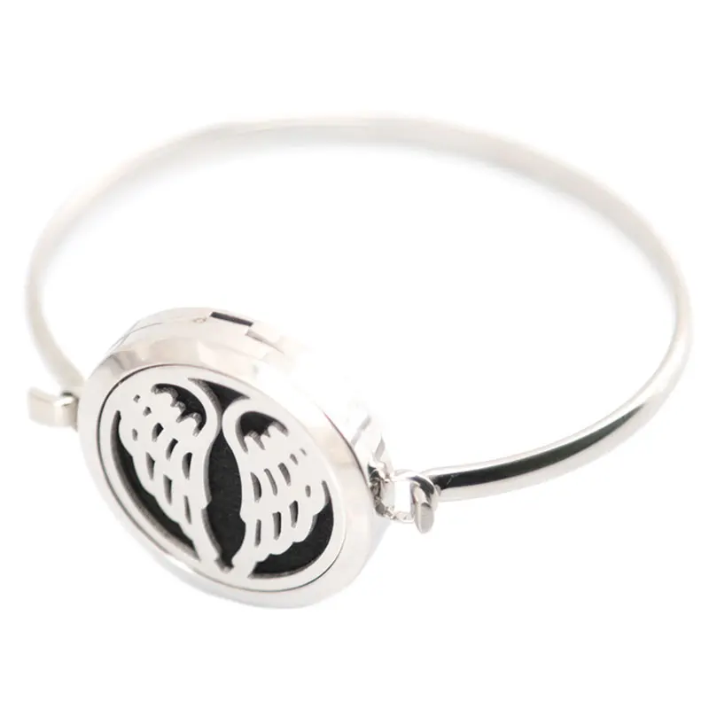 Серебряные ювелирные изделия ароматерапия в виде крыла ангела/316L s. Сталь