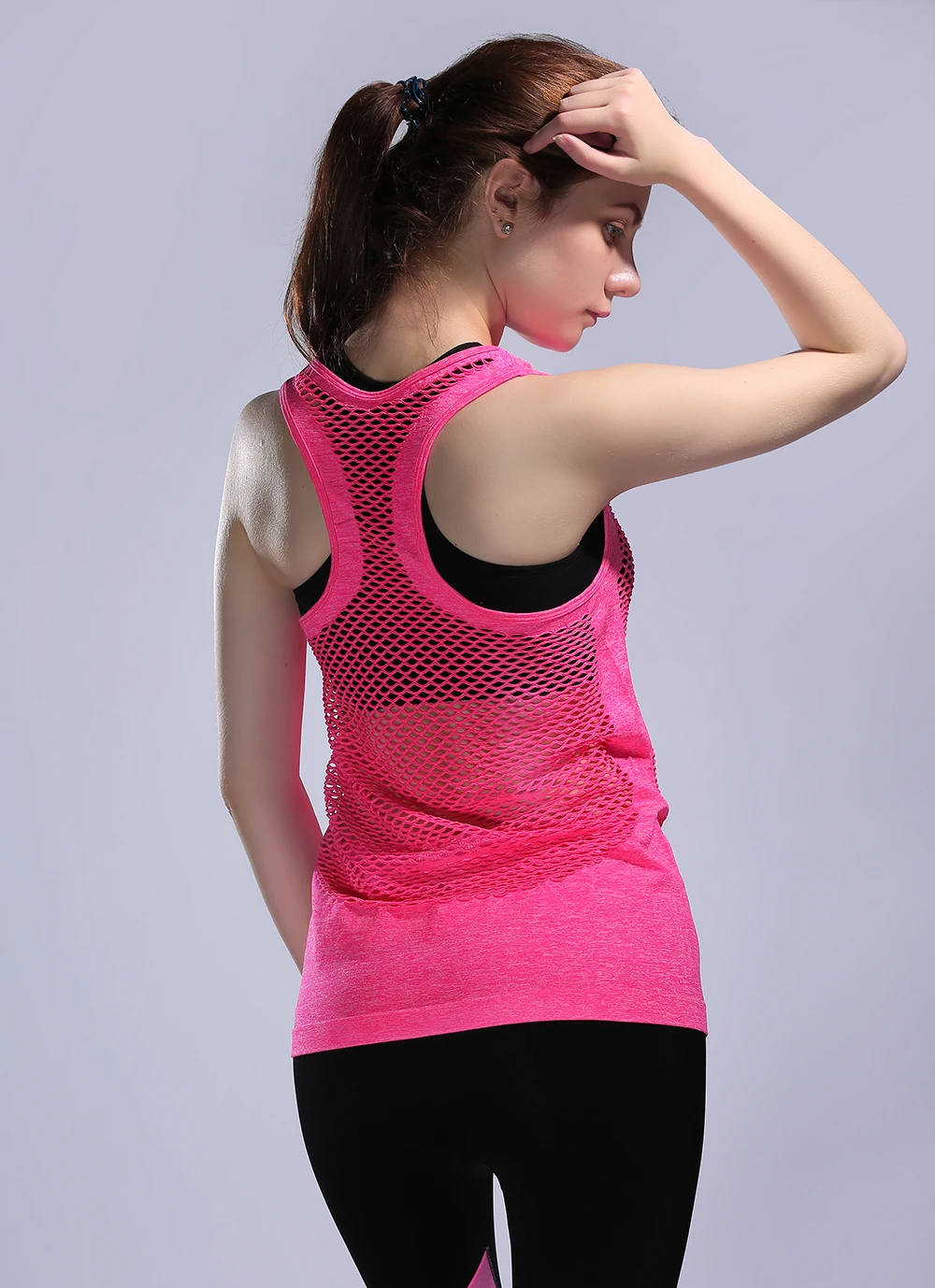 Womens Yoga Shirts Woman Running Shirt Cool Gym Apparel Tank Tops Fitness Clothes Ladies Female Tee | Спорт и развлечения