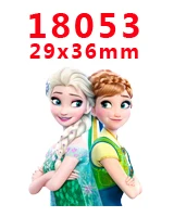 PR-18053 Принадлежности для рукоделия с изображением героев мультфильмов плоские с обратной стороны плоские смолы 30 штук. PR-17991-18249 - Цвет: PR-18053