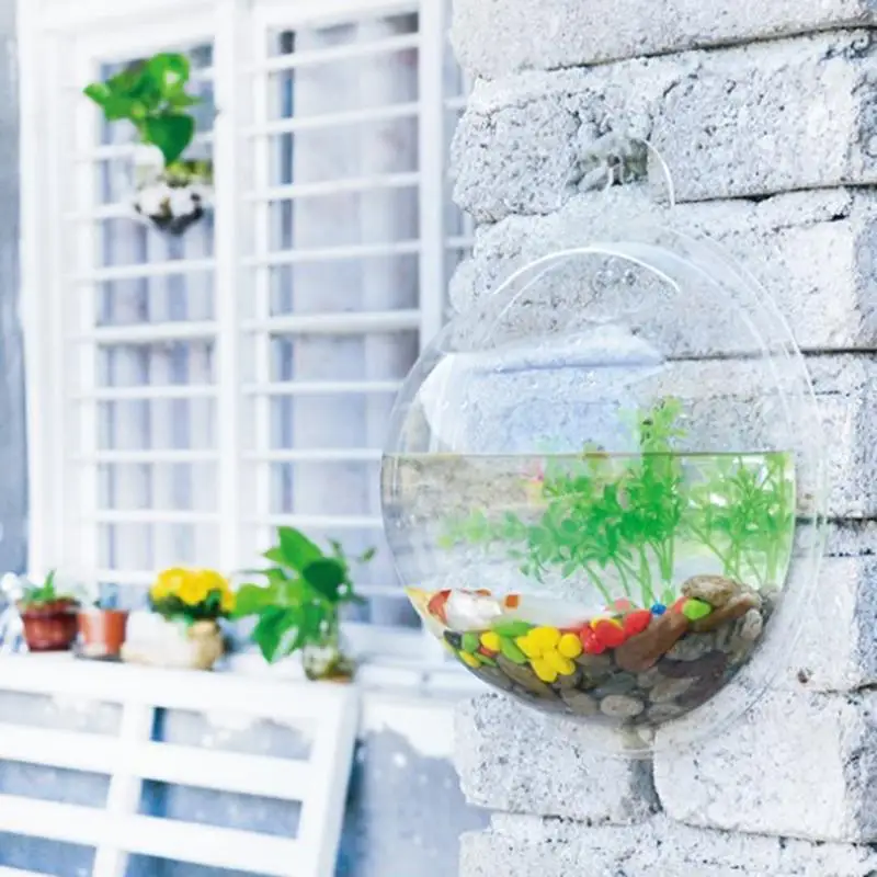 LanLan модный креативный акриловый настенный рыбный бачок чаша ваза для аквариума