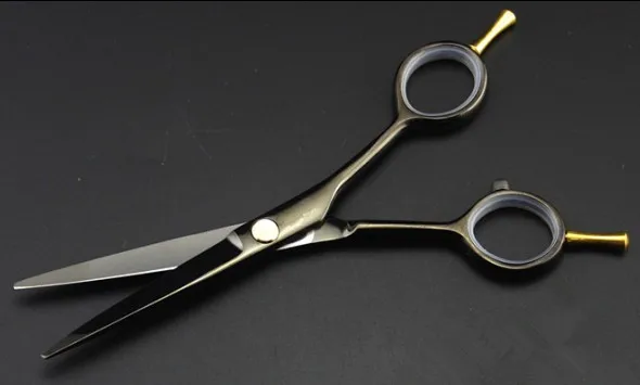 cutting scissor Профессиональные 5,5 дюймовые черные двуххвостые ножницы, филировочные ножницы, набор парикмахерских ножниц, парикмахерские ножницы - Цвет: cutting scissor