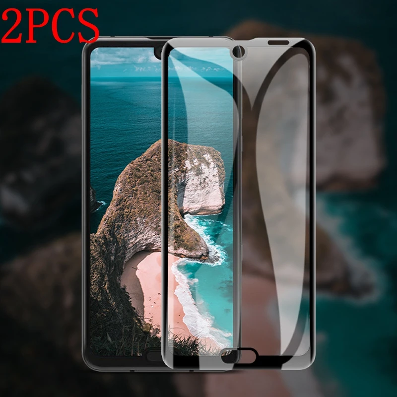 2 шт. полное покрытие изогнутое закаленное стекло для Sharp Aquos R3 Защитная пленка