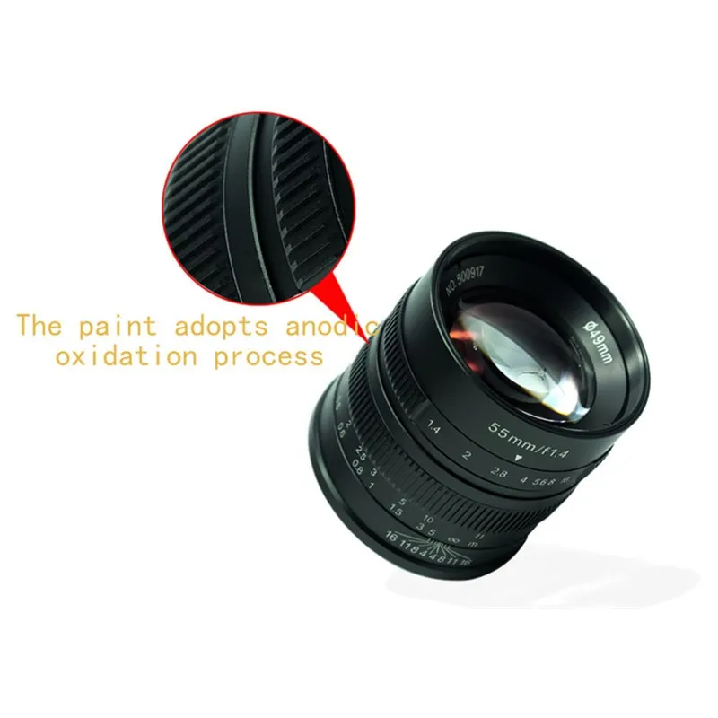 Объектив для фотоаппарата 7artisans 55 мм F1.4 подходит Canon EOS M Fuji|Объективы