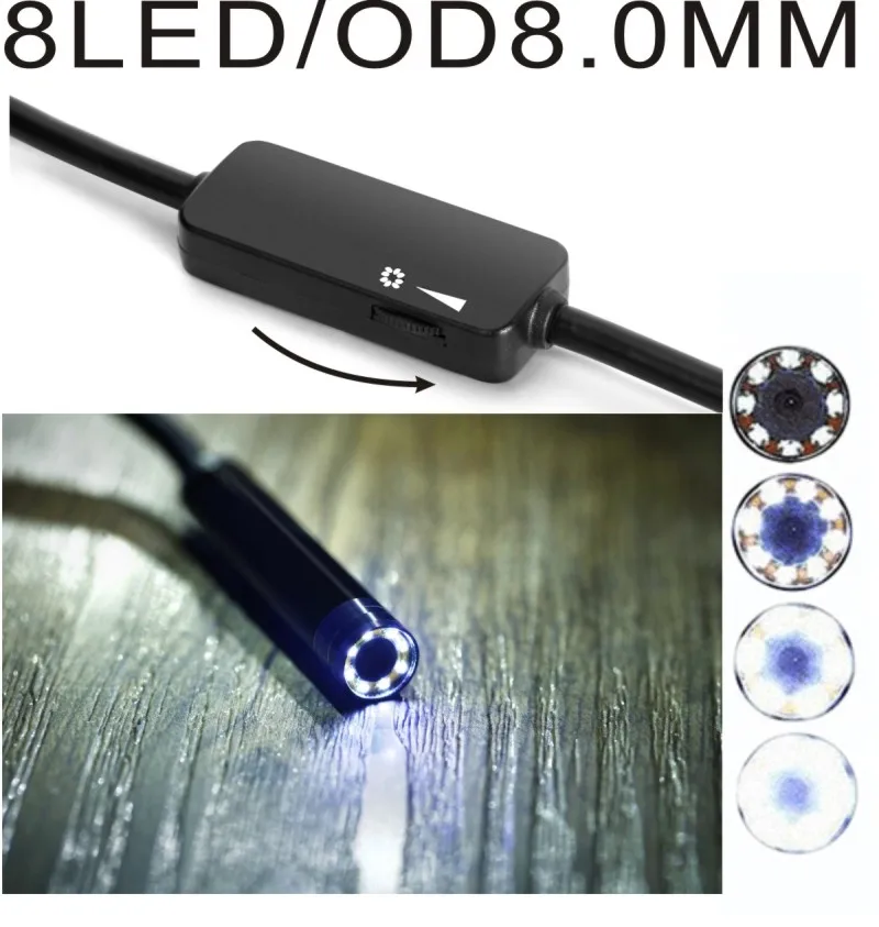 XIFICAM Wifi мм эндоскоп 8 1200 P HD для Android iOS iphone мягкий кабель провод труба камера Змея