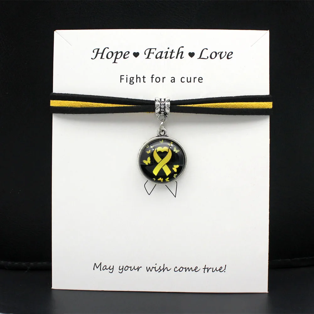 Breast Cancer Awareness Pink Ribbon Charm Bracelets For Women Men Bracelet Jewelry Friendship Gift With Card | Украшения и