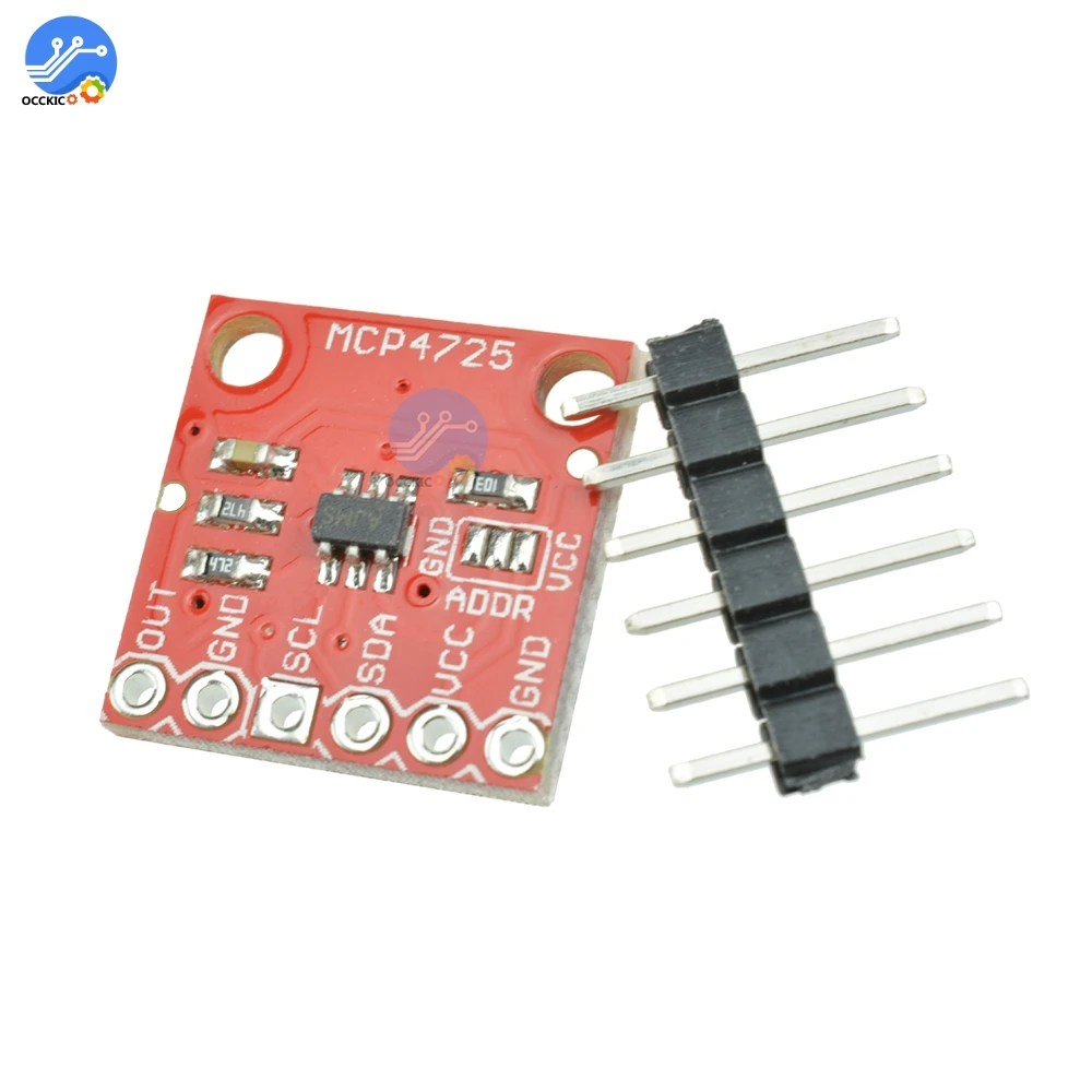 MCP4725 IEC ЦАП макетная плата модуль 12 бит IEC IIC интерфейсный модуль цифровой преобразователь цифровая плата для Arduino 2,7-5,5 В