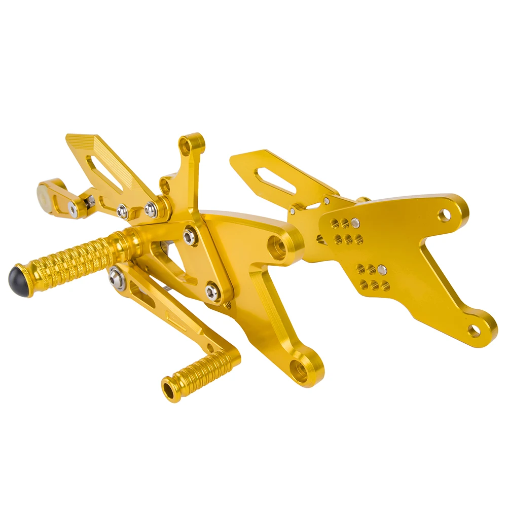 LJBKOALL YZF-R1 Мотоцикл с ЧПУ Алюминиевый Регулируемый Rearsets задние наборы подножки для YAMAHA YZF R1