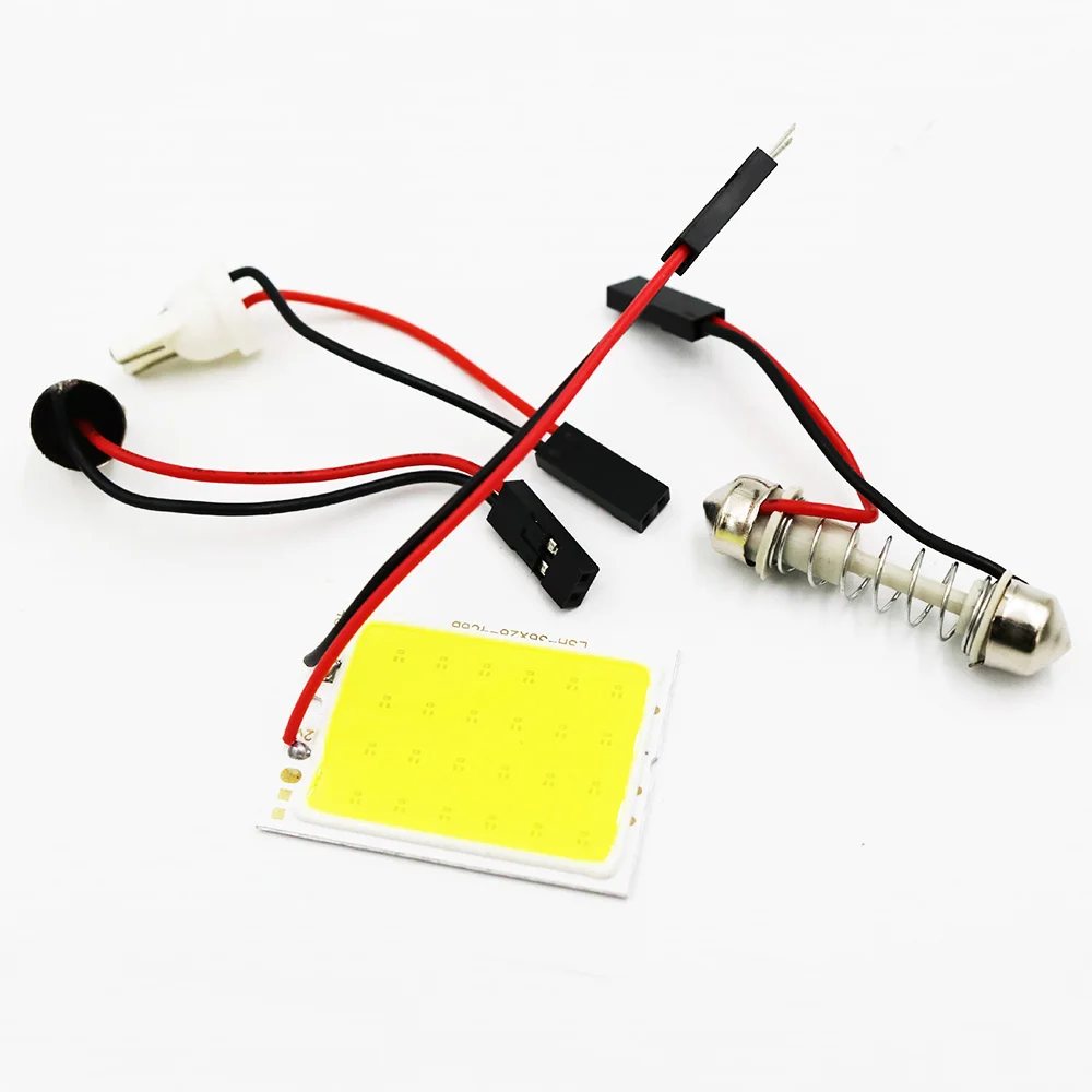 YSY 100 шт. T10 COB 24smd светодиодный ная панель автомобиля интерьер чтение карты лампа