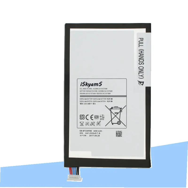 10 шт./лот 4450 мА/ч EB BT330FBE запасная батарея для Samsung Galaxy Tab 4 8 0 T330 T331 T331C T335 SM T335|Чехлы с