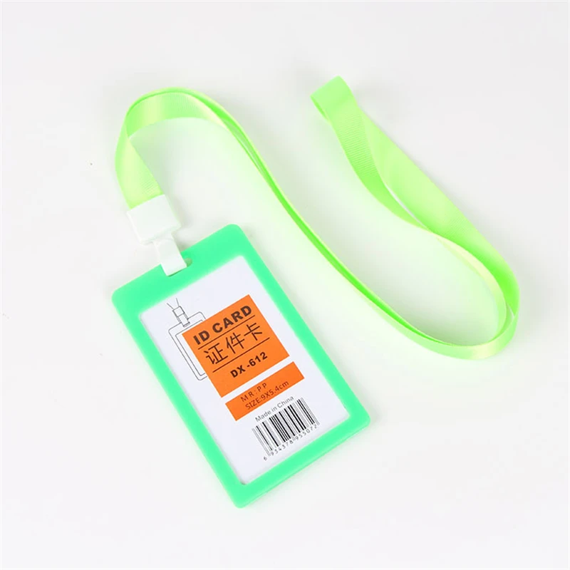 FHADST Id держатель для карт высококачественный шнурок имя пластиковая кредитная