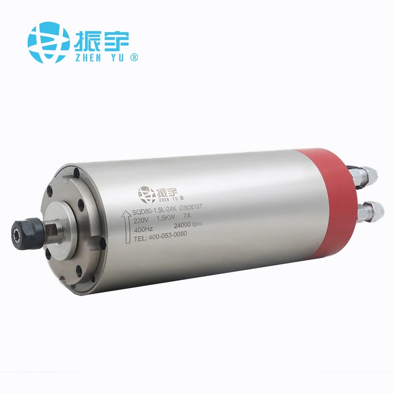 ZHENYU/SQD 1.5kw ER11 шпиндель с водяным охлаждением 4 подшипниками|Шпиндель станка| |