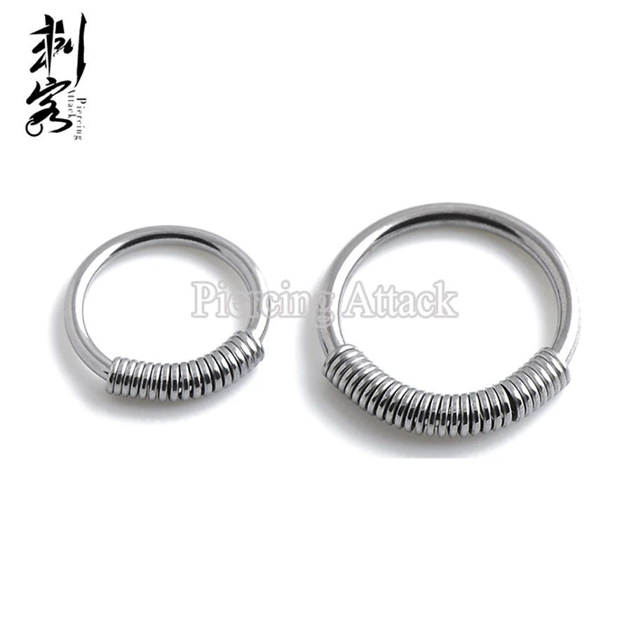 Стальная пружинная проволока невыпадающее кольцо BCR ювелирные изделия для