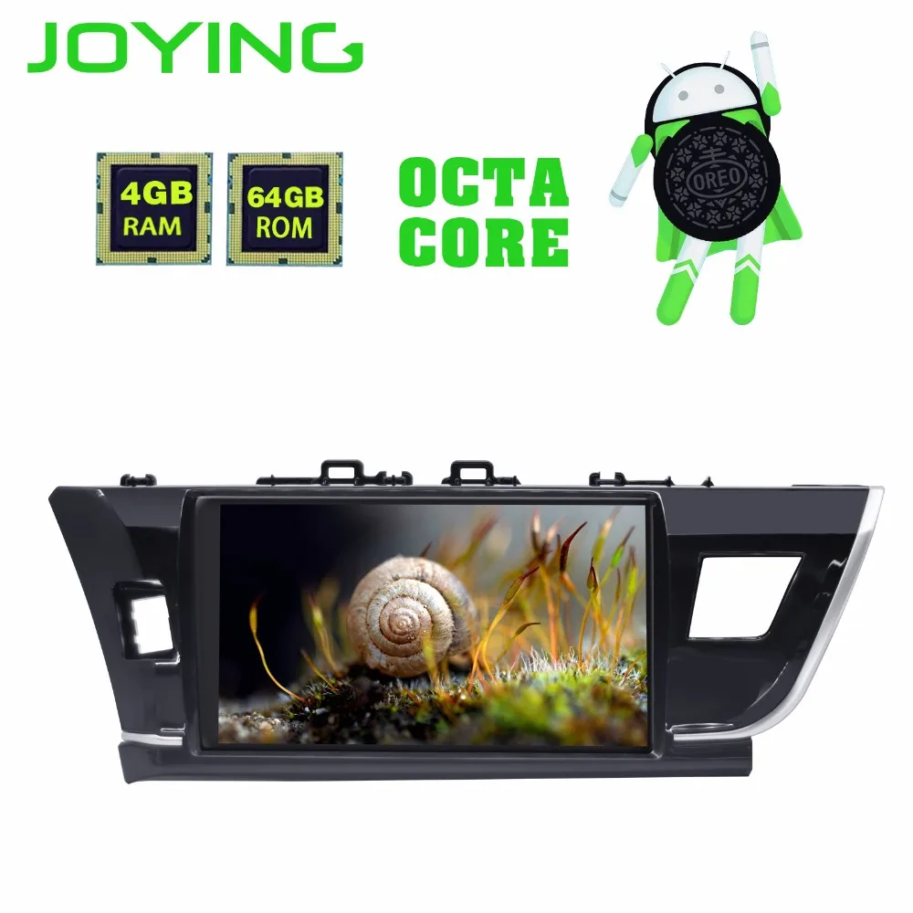 Joying Android 8 1 Автомобильный gps радио плеер для Toyota Corolla 2014 2015 2016 с ips Восьмиядерный 4 + 64