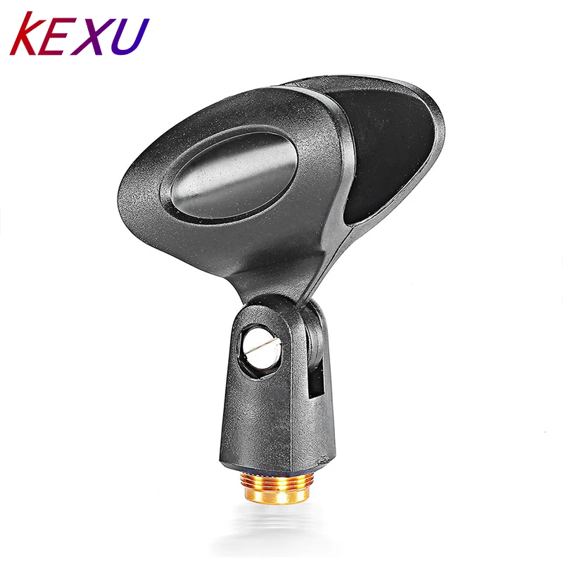 Зажим для микрофона KEXU Niuster черный переходник с гнездовой гайкой 5/8 &quotПапа до