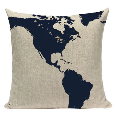 4 Анкерная Подушка-чехол для средиземноморского морского Вояжера, корабля, лодки, декоративный льняной чехол для подушки 45*45 см, подушки для дома с принтом на заказ - Цвет: 4