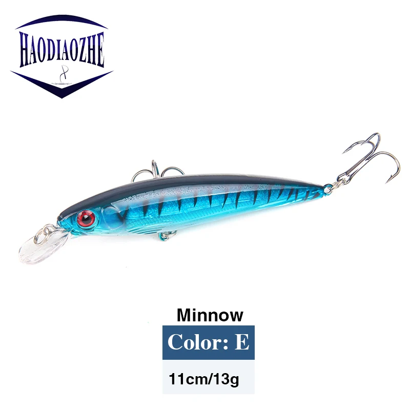 1 шт. приманки для рыбалки Minnow-Воблеры 11 5 см 13 8 г отличная краска 3D глаза длинные