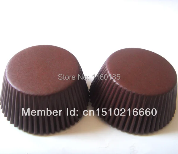 1000 шт. Одноцветный кофейно коричневый форма для порционного кекса выпечки Кубок