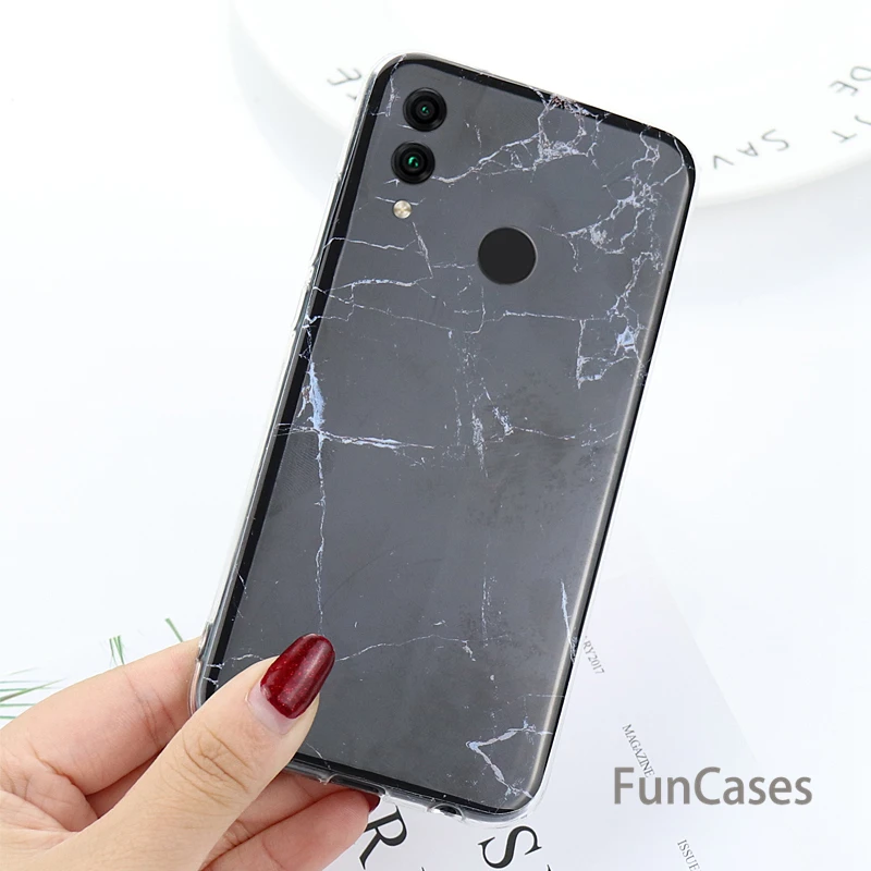 Чехол с мраморным рисунком для huawei P20 Lite P30 Pro Мягкий Резиновый ТПУ силиконовый