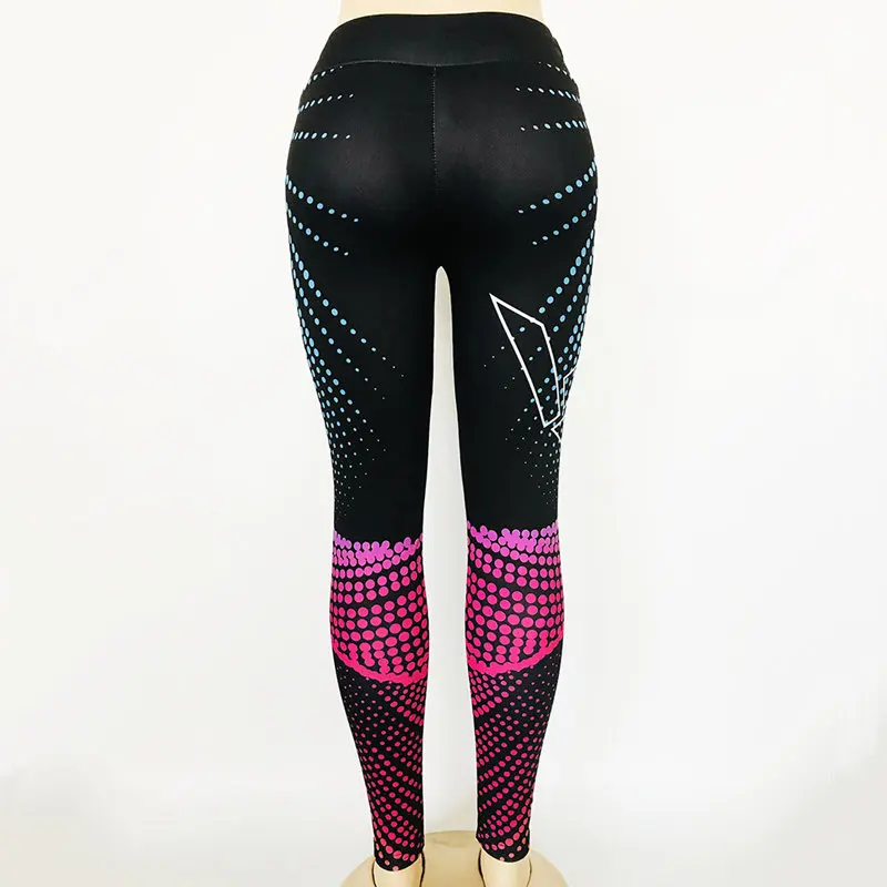 Women Yoga Pants 3d Print Compression Elasticity Fitness Sports Leggings Tights Girl Running Sportswear Woman Training Trousers | Спорт и