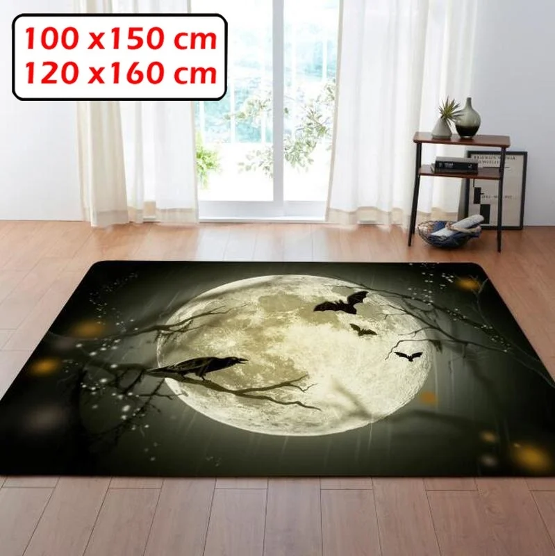 Goedkoop 8 Stijlen 3D Gedrukt Moon Night Karpetten Voor Woonkamer Slaapkamer Anti-Slip Sofa Stoel Floor Mat Mode Keuken Tapijt Yoga Mat