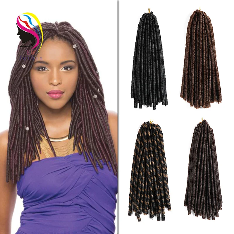 14 &quotискусственного Locs Косу Волосы Синтетические Крючком Сенегальский Twist