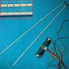 Светодиодная лента для заднего освещения 724 мм, обновленный комплект из алюминиевой пластины с инвертором 26-65 дюймов для 65-дюймового ЖК-монитора, панели телевизора с высоким освещением