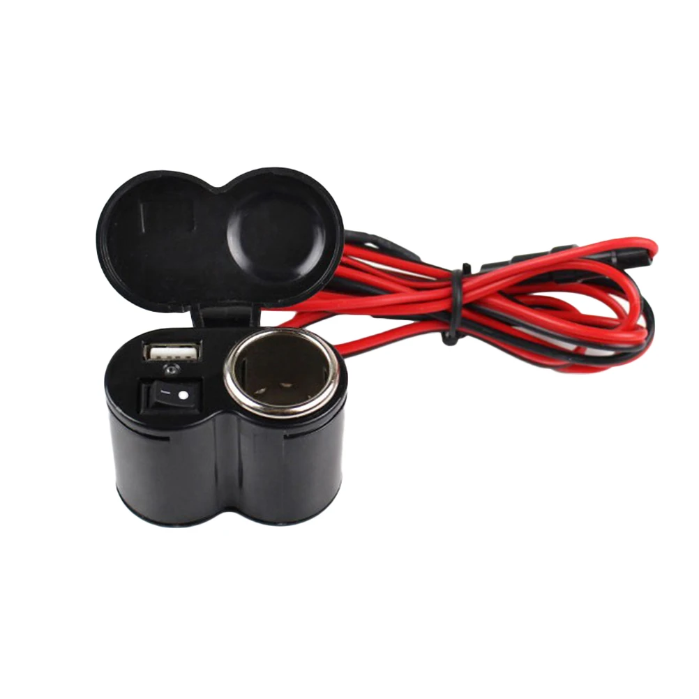 1pc DC 12-24V Car Cigarette Lighter Power Adapter With USB Charger Port Splitter Charge For Automobile Vehicle Truck | Автомобили и