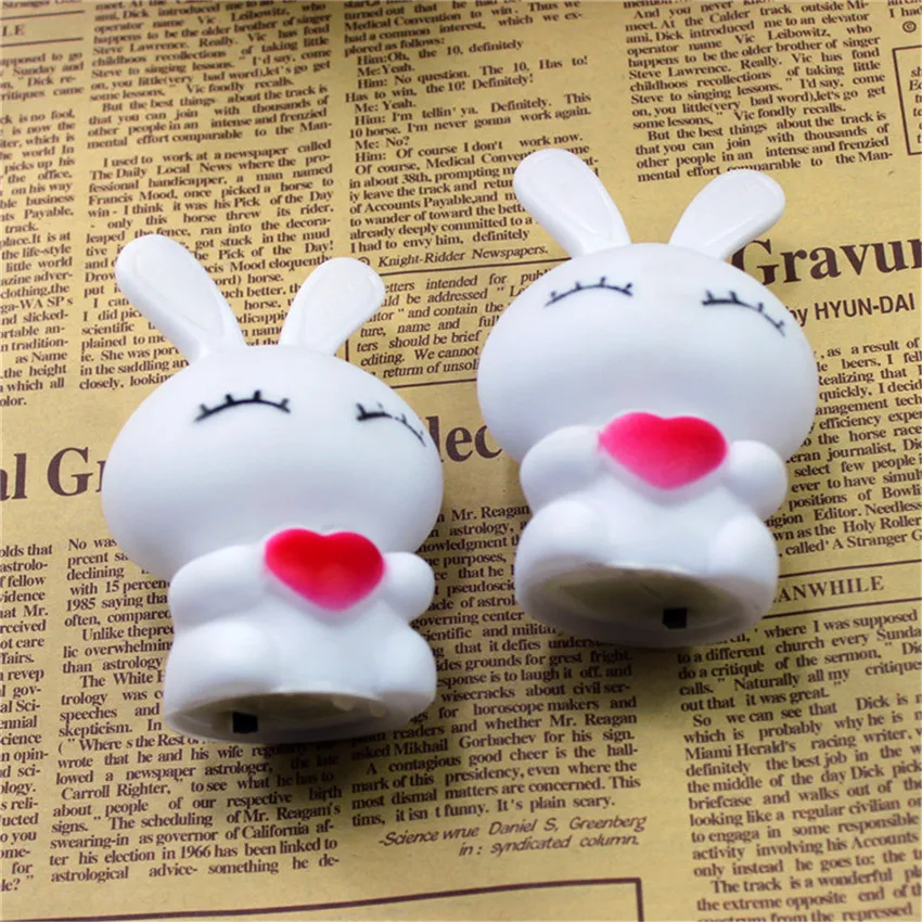 Colorful Led Lovely Night Lamps LOVE Rabbit Dolls Nightlight Cartoon Bulbs Kids Bed Bedroom Table Lamp Gift With Battery | Лампы и