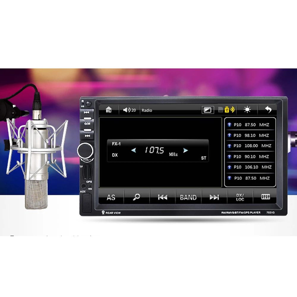 Greenwon 7 &quotСенсорный экран 7021G автомобиль Bluetooth MP3/MP4/MP5 плеер gps навигации Поддержка