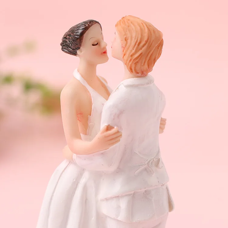 Одинаковый секс свадебный торт Топпер лесбиянок Mrs Two Brides романтическое событие