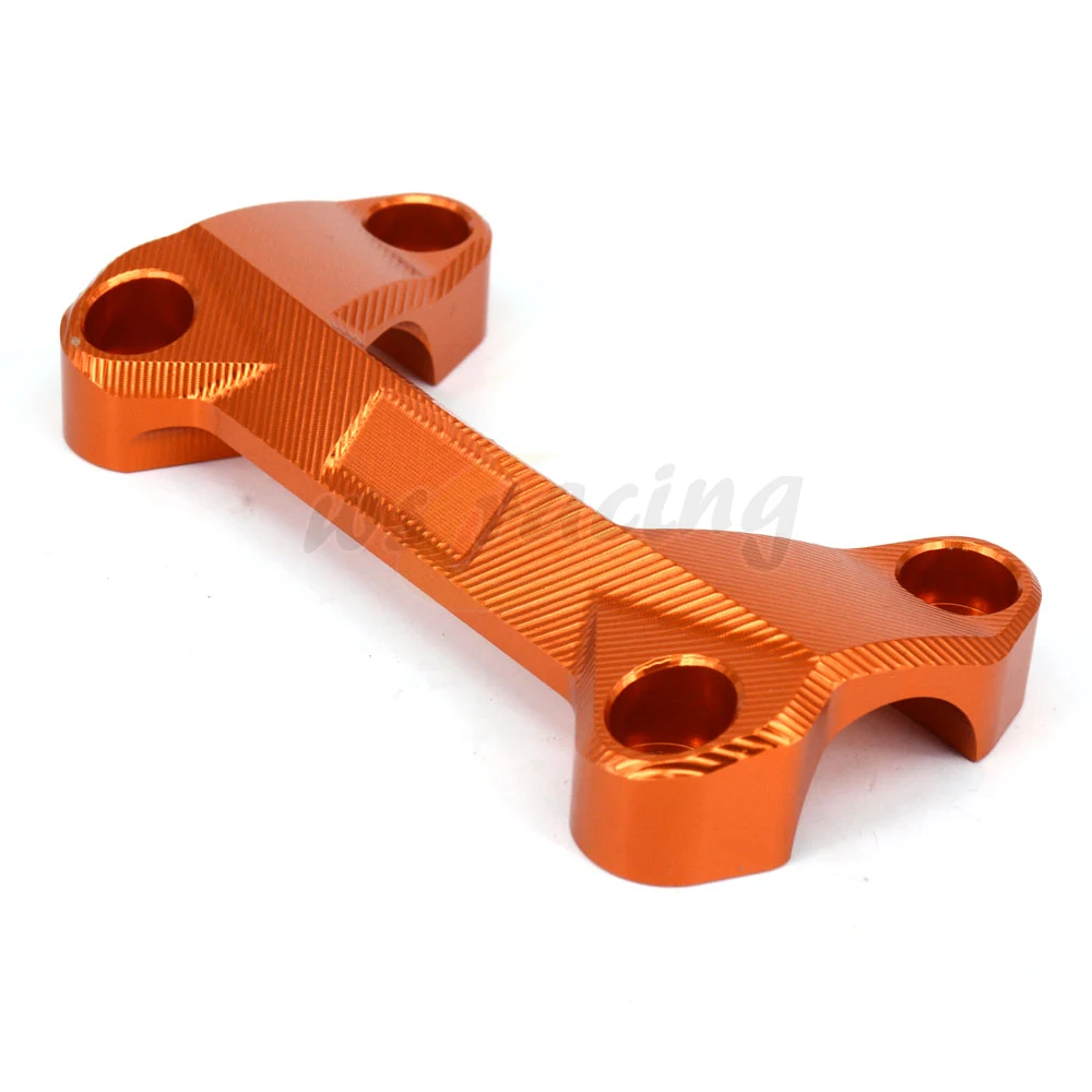 Мотоцикл оранжевый CNC алюминиевый руль Райзер верхняя крышка Ручка Бар жир бар
