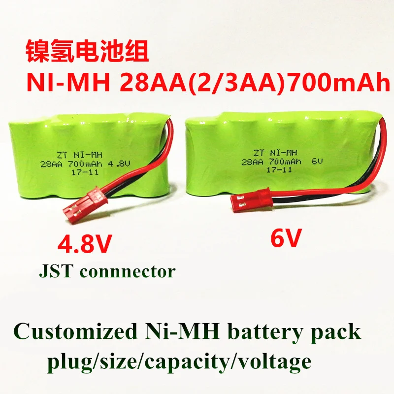 1 шт. Nimh ni mh 2/3AA 700 мАч 4 8 в 6 28AA Ni MH батарея с дистанционным управлением для
