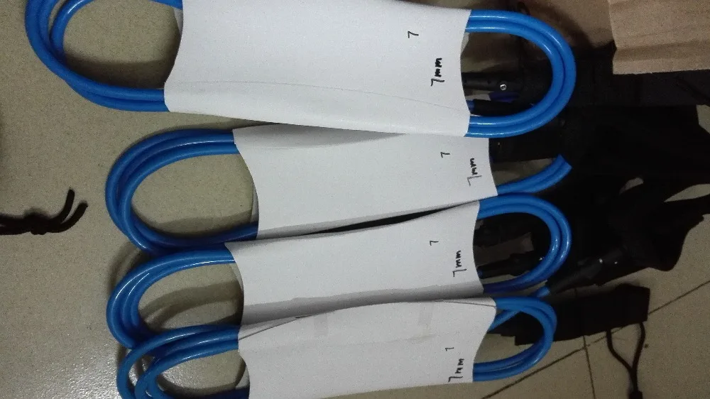 7' Length 7ft Foot Leash Surf Sup Board Coiled leash 7mm core bent foot rope | Спорт и развлечения