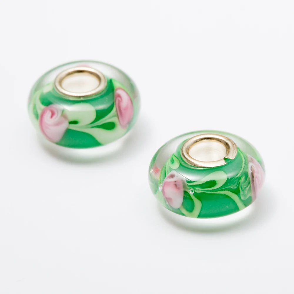 Free shipping 10pcs 8*14 Murano glass beads European charm bead Fit Pandora Charms Bracelets Women Fashion Bead js1454 | Украшения и