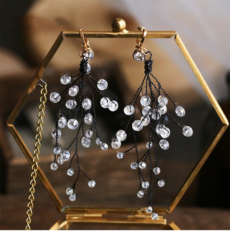 HIMSTORY винтажные хрустальные бусины ручной работы Свадебный головной убор