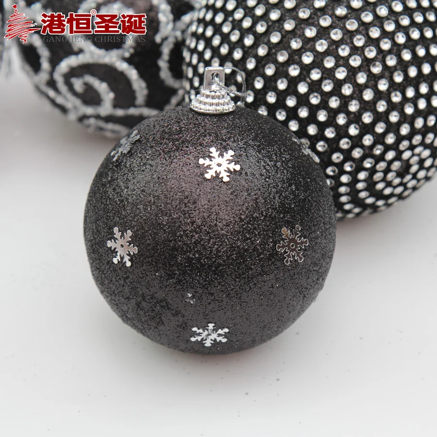 Adornos Navidad Natal черный Рождественский шар для украшения рождественской елки Рождественское украшение для дома bolas de navidad