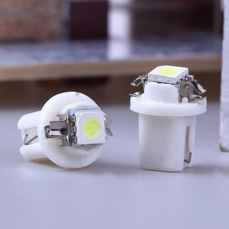 10 шт. T5 B8.5D 5050 SMD СВЕТОДИОДНЫЙ Автомобильный светильник автомобильный приборной