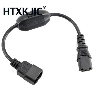 C14-C13 удлинитель IEC 320 C13 Female to C14 Male with10A ВКЛ./ВЫКЛ. Кабель адаптера питания Fr PDU UPS 1 шт.