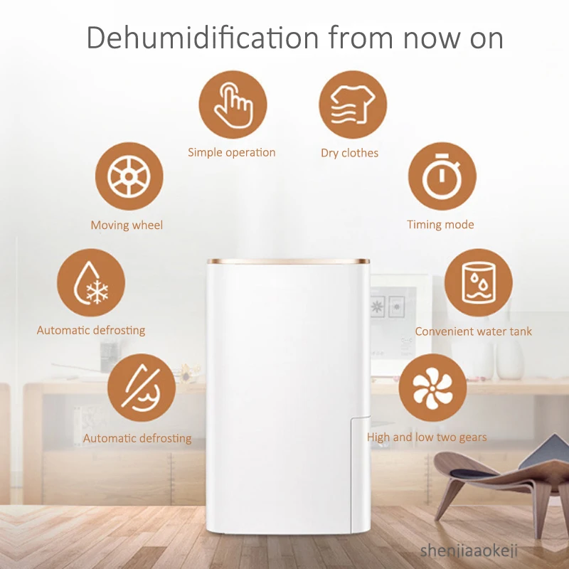 12 л/день Электрический осушитель воздуха комнатный подвал поглотитель влаги