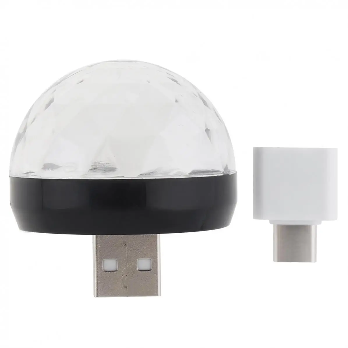 4 Вт Mini USB светодиодный звуковой активсветильник свет Хрустальный Волшебный шар