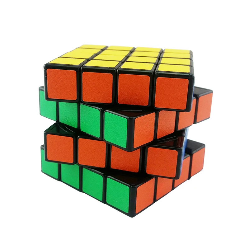 4x4x4 волшебный куб головоломка на скорость игры игрушки для детей черная наклейка