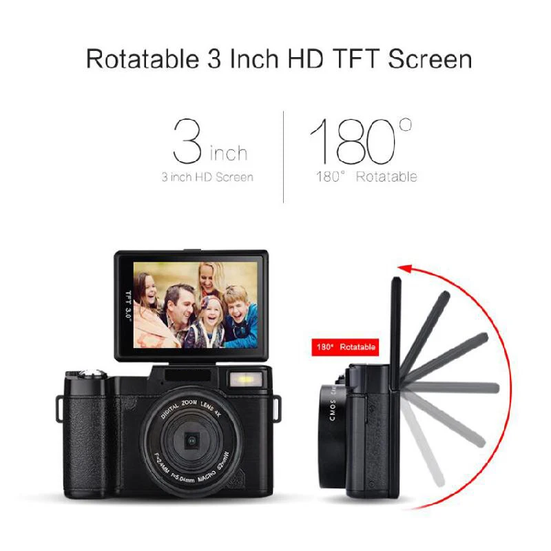 3 &quotTFT LCD Full HD 24MP цифровая камера видео 1080P видеокамера CMOS Видео объектив + фильтр