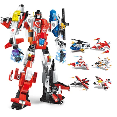 Enlighte совместимы с legoed трансформацией Mars War Fight soldier Обучающие блоки строительный