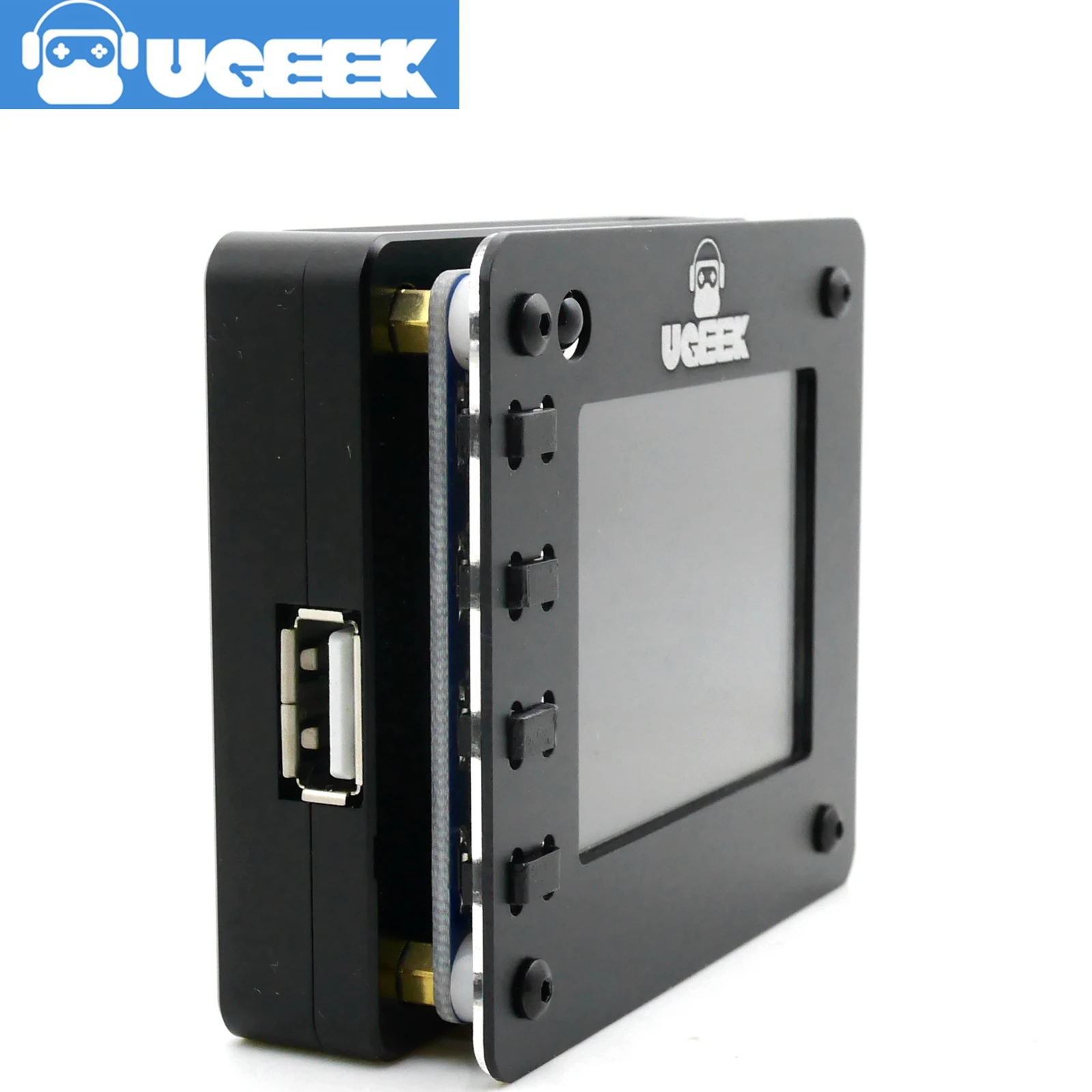 UGEEK Новинка! Ультратонкий чехол с ЧПУ из алюминиевого сплава для Raspberry Pi 3A+ | металлическая портативная коробка | Поддержка шляпы